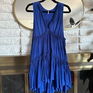 Free People Blue Flowy Tunic